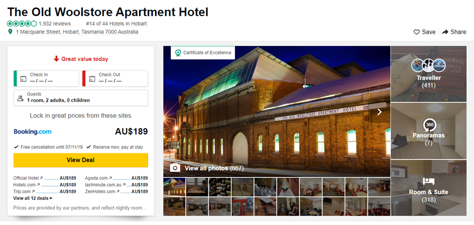 Claim or set up your hotel on TripAdvisor