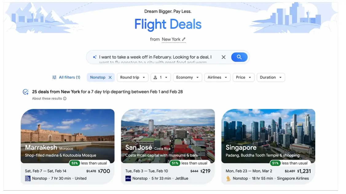 Ai in travel flight deals